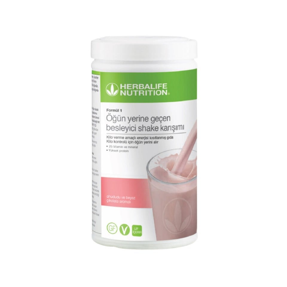 Formül 1 Herbalife Ahududu ve Beyaz Çikolatalı Shake 500gr