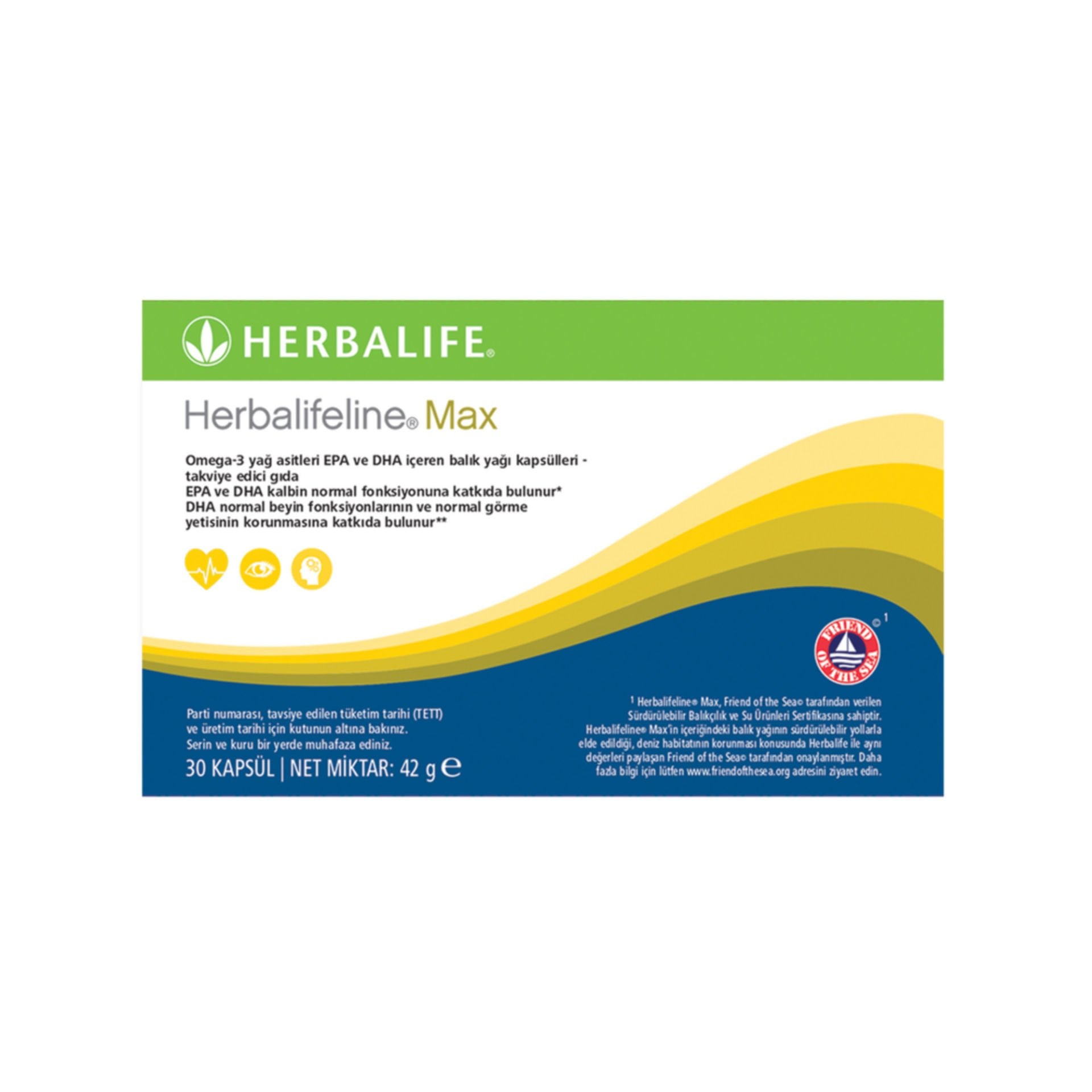 Herbalife Omega 3 Balık Yağı Herbalifeline Max 30 kapsül