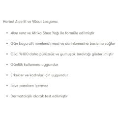 Herbal Aloe El ve Vücut Losyonu 200 ml