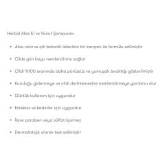 Herbal Aloe El ve Vücut Şampuanı 250 ml