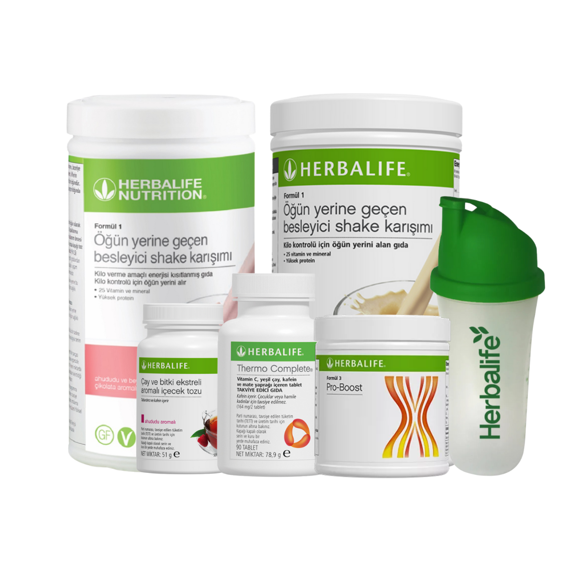 Elit Set + Shaker Hediye (Aşağı Kilo Kontrol)