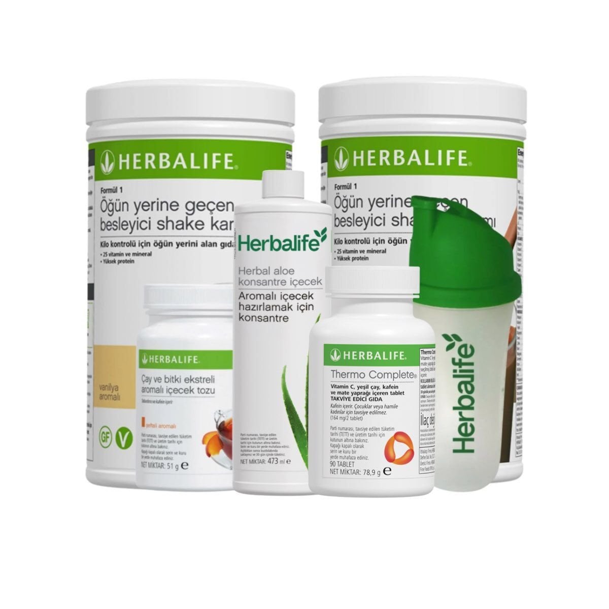 Silver Set + Shaker Hediye (Aşağı Kilo Kontrolü)