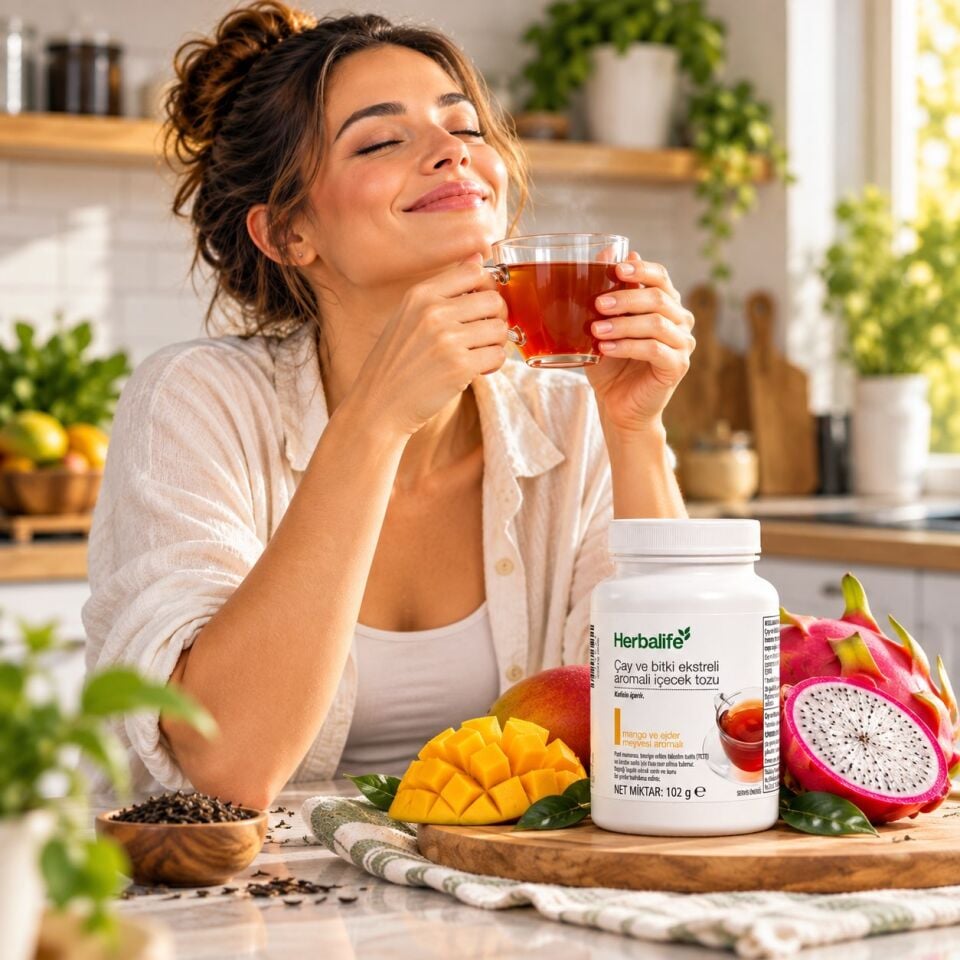 Herbalife Bitkisel Konsatre Çayı Mango ve Ejder Meyvesi Aromalı 102 g